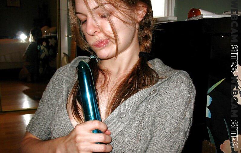 Girl Holding Vibrator